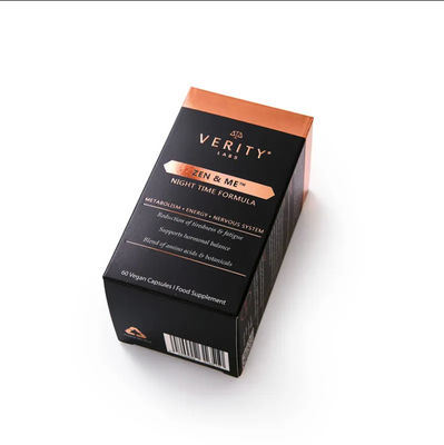 Wholesale Custom Biodegradable Cosmetic Packaging Box Skin Care Gift Packaging Box With Gold Stamping