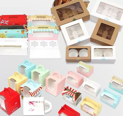Customized Color Cake Box A Premium Bakery Packaging Paper Box With Insert Ideal For Bread Rolls Cakes Chocolate
