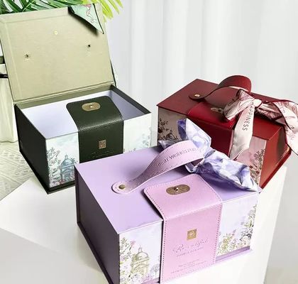 Customized Eco-friendly Recycled Cardboard Rigid Gift Box Colorful Folding Design Magnetic Closure For Shoes And Clothing Packaging
