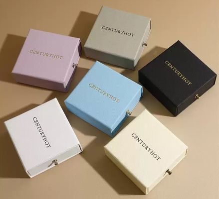 Logo Customized Drawer Rigid Gift Box High-End Jewelry Box Drawer Box Necklace Ring Pendant