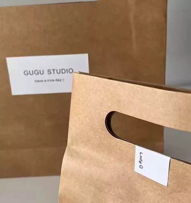 High-grade kraft paper bag thickened hole special handbag gift bag square gift packaging bag storage custom logo