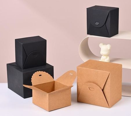 Gift box packaging box custom color paper box square box white buckle bottom box customize