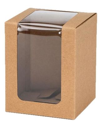 Custom Small Transparent Display Box Kraft Paper White Cardboard Packaging for Aromatherapy or Gifts