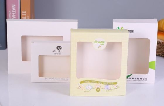 Window Color Box Paper Box Children'S Underwear Packaging Box White Card Color Printing Cosmetic Paper Box Customization