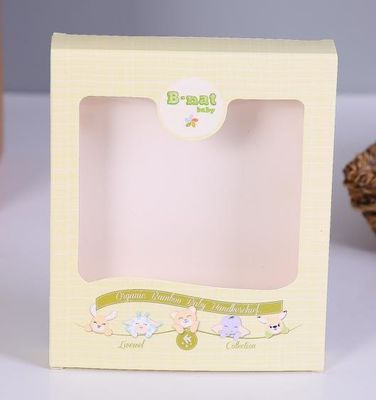 Window Color Paper Children'S Underwear Packaging Box White Card Color Printing Cosmetic Paper Box