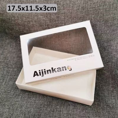 Window Color Box Packaging Rectangular Display Box For Underwear Socks Towel