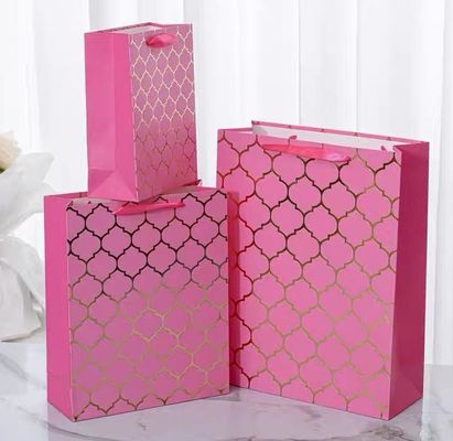 Customized Paper High-End Gift Bags Bulk Printed Logos Clothing Store Shopping Bags Foldable