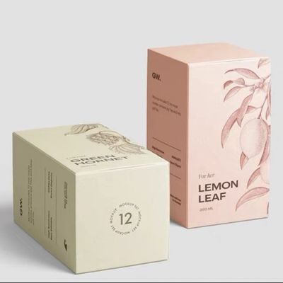 Elegant White Paper Boxes For Cream Serum And Makeup Packaging Box