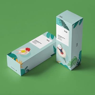 Luxury Skincare Product Packaging Custom Printed White Paper Boxes