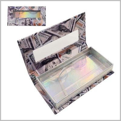 Luxury Magnetic Foldable Display Box With Transparent Window For Cosmetics And Gifts