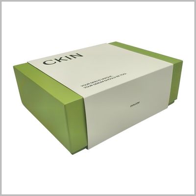 Custom Luxury Rigid Gift Box With Insert For Skincare Or Electronic Products Matte Green Packaging