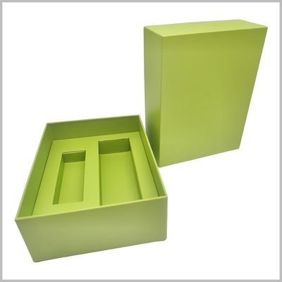 Custom Luxury Rigid Gift Box With Insert For Skincare Or Electronic Products Matte Green Packaging