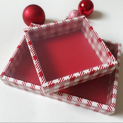 Custom Christmas Candy Gift paper Boxes With Festive Designs For Cookies And Small Gifts