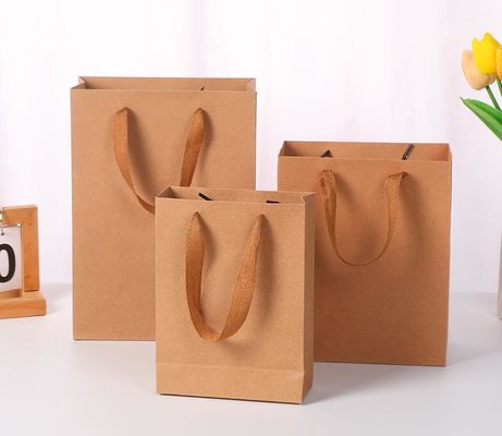 Handbags Kraft Paper Bags Christmas Packaging Gift Bags Gift Clothing Store Clothes Printing Logo