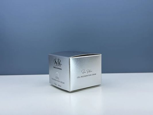 Elegant White Card Paper Box For Face Cream And Skincare Products Custom Logo