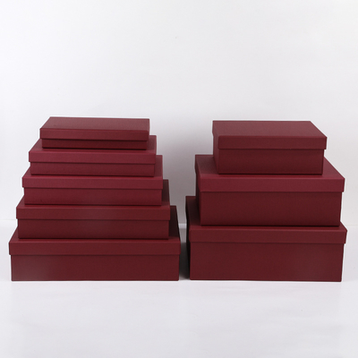 Wine Red Wedding Gift Box Birthday Gift Box Village Shirt Clothes Gift Box Shoe Packaging Box Empty Box