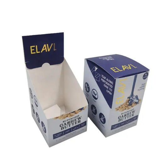 Wholesale Custom Logo Paper Candy Jelly Chocolate Bar Snack Display Packaging Supermarket Product Display Retail Box