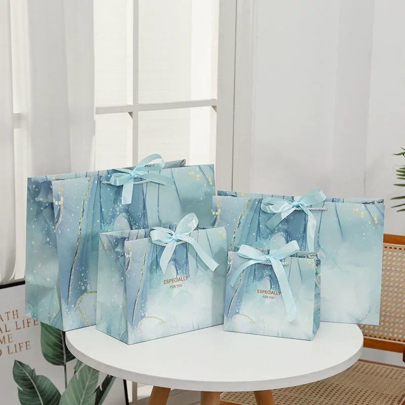 Personalized Courier Fashionable Paper Shopping Bags Euro Shopper Paper Bag