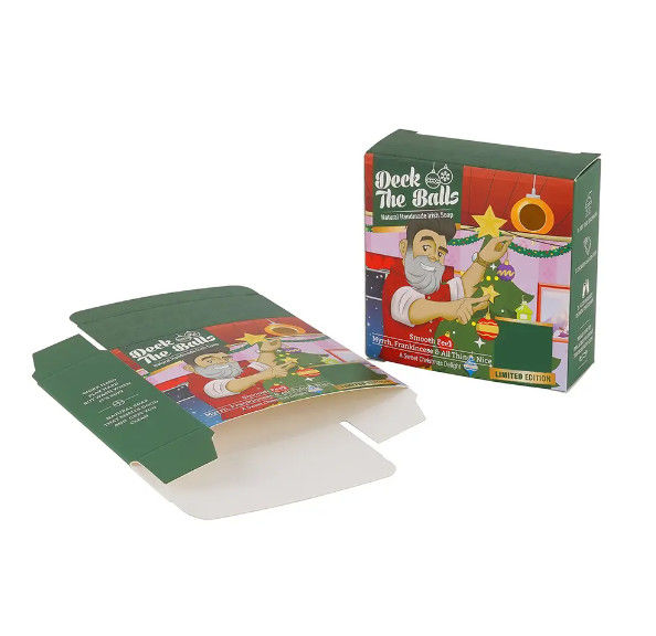 Digital Printing Small Foldable Carton Box For Shipping White Packaging Soap Product Box