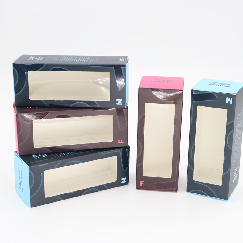 Wholesale Customized Cosmetic Packaging Boxes Essential Oil Packing Box printing logo With PVC