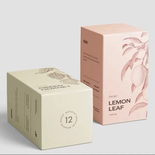 Elegant White Paper Boxes For Cream Serum And Makeup Packaging Box