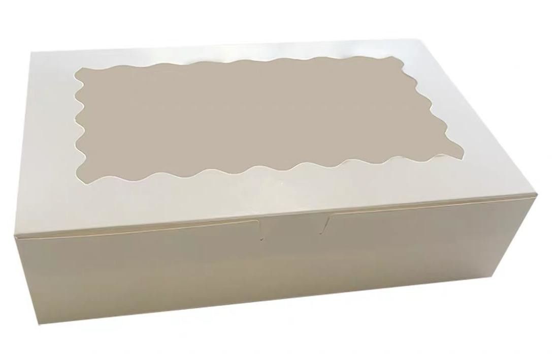 Custom Macaron Packaging Paper Box For Bakery And Dessert Gifts With Window