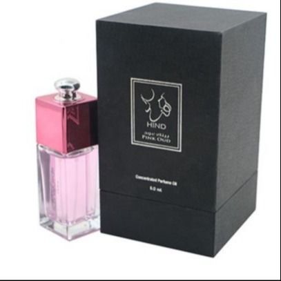 Luxury Rigid Perfume Packaging Box With Logo Custom Black Cardboard Box for Fragrance Bottles