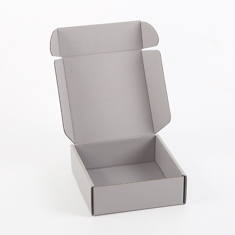 Express Logistics Packaging Box Dark Gray Airplane Box Corrugated Folding Paper Box Double-Sided Printing Color Box Wholesale