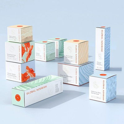 Custom Double Side Print Cosmetic 10ml 30ml 50ml Essential Oil Dropper Bottle Paper Box Packaging