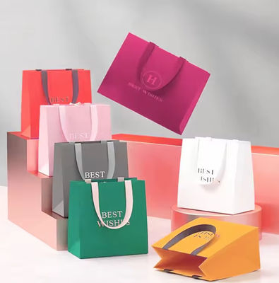 Bao bì quà Giáng sinh sang trọng Tyvek túi giấy thủ công với logo của khách hàng