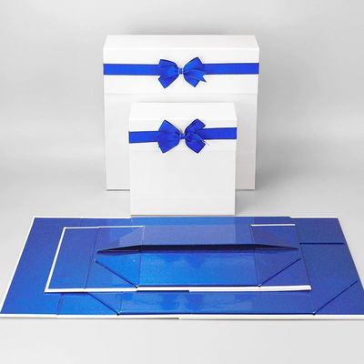 Rectangular Luxury Folding Gift Boxes With Magnetic Lid Bespoke Hard Cardboard Rigid Custom Magnetic Box Packaging