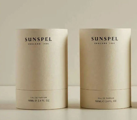 Biodegradable Cosmetic Bottle Paper Tube Packaging Luxury Cylinder Round Kraft Paper Box