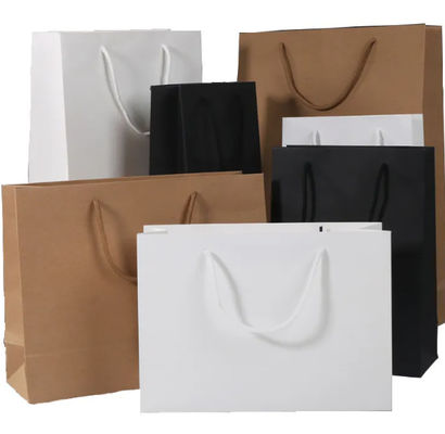 Custom Printed Shopping Bags Reusable Paper Bags With Logo