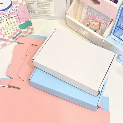 Macaron Colorful Customized Corrugated Kraft Paper Gift Display Boxes Anti Stress Express Cartons