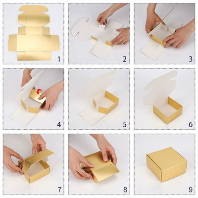 Foldable Custom Small Folding Carton Packaging Box For Medicine Cosmetic Paper Boxes