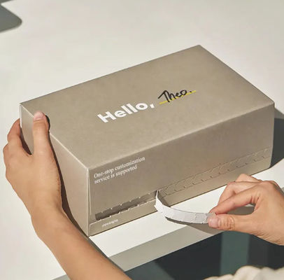 Bom preço Papel de cartão corrugado personalizado de embalagem de correio de embalagem de lágrima de tira de lágrima Impresso auto-sealing mailer de envio caixa-presente on-line