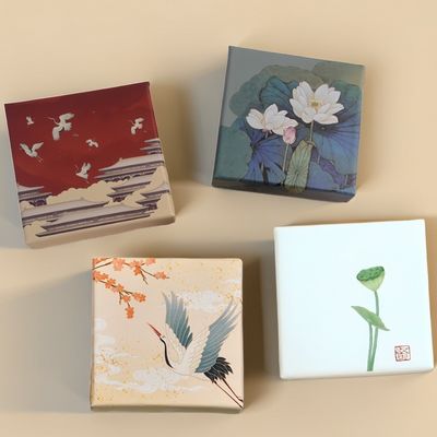 Boîte cadeau avec parfum imprimé boîte de couleur d'huile essentielle, cadeau de souvenir exquis rigide boîte cadeau