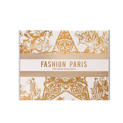 Buen precio Caja de papel de transporte de oro brillante de lujo para envío de regalos cosméticos embalaje de ropa en línea