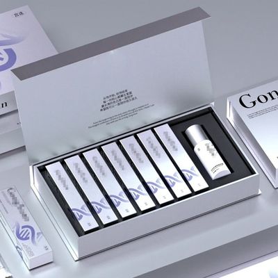 Boîtes pour produits cosmétiques oraux, produits de soins de santé liquides, boîtes à cadeaux laser, boîtes d'emballage à couvercle pliable