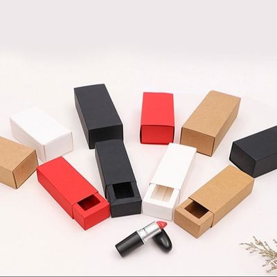Hộp giấy kéo in tùy chỉnh Hộp giao hàng mỹ phẩm với logo cho son môi Balsam môi mặt nạ
