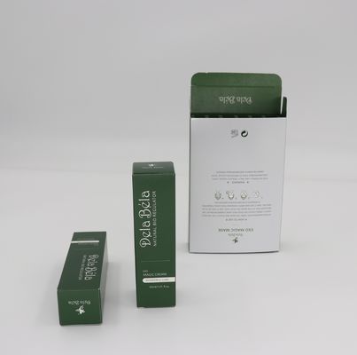 Buen precio Impresión personalizada Cosméticos cuidado de la piel Toque suave acabado de cartón blanco cartón plegable Papelería de venta al por menor Caja de embalaje en línea