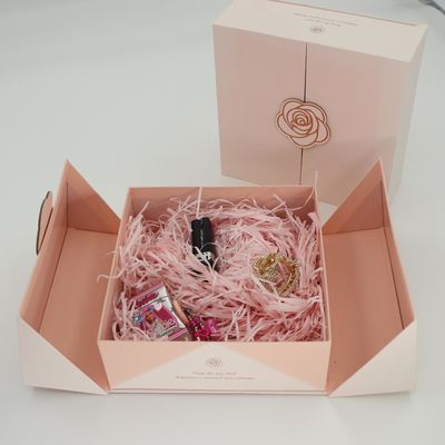 Hộp quà ngày Valentine Hộp quà bất ngờ cửa hai Hộp đóng gói nâng Hộp đóng từ 2 miếng Hộp quà mở bên