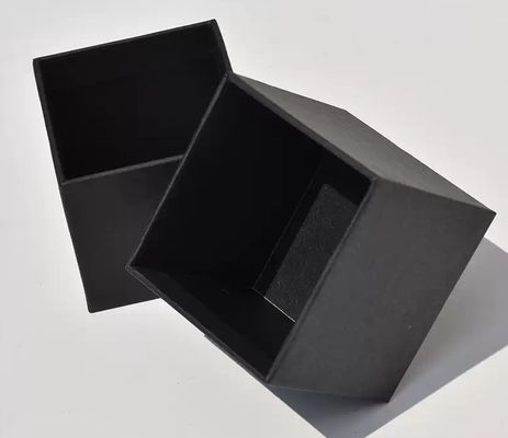 Buen precio Cartón negro Caja cuadrada negra Caja de papel Caja de cosméticos personalizados Caja de embalaje de té en línea