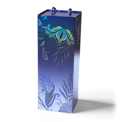Creative One Piece Foldable Single Bottle Red Wine Gift Box Empty Box Hand Held Foldable Packaging