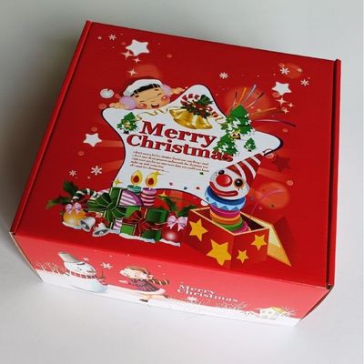 Christmas Corrugated Mailer Box With Festive Printing For Gifts And E-Commerce Packaging