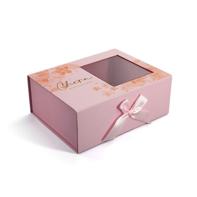 Giá tốt. Hộp quà tặng cứng từ tính có thể gập lại với cửa sổ trong suốt để trưng bày và đóng gói bán lẻ trực tuyến