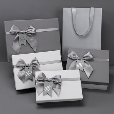 Cosmetic Packaging Box Gray Gift Box Souvenir Gift Box Tanabata Gift Box Wholesale