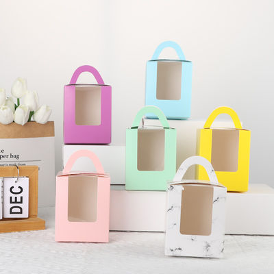 Portable Window Paper Cup Cake Packaging Box Muffin Box Dessert Box