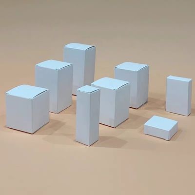 Bom preço Caixa de embalagem universal de cartão branco Caixa de papel branco Caixa de presente quadrada de papel neutro on-line