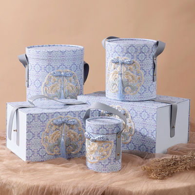 Elegant New Chinese Style Packaging Boxes For Wedding Baby Full Moon Festive Occasions